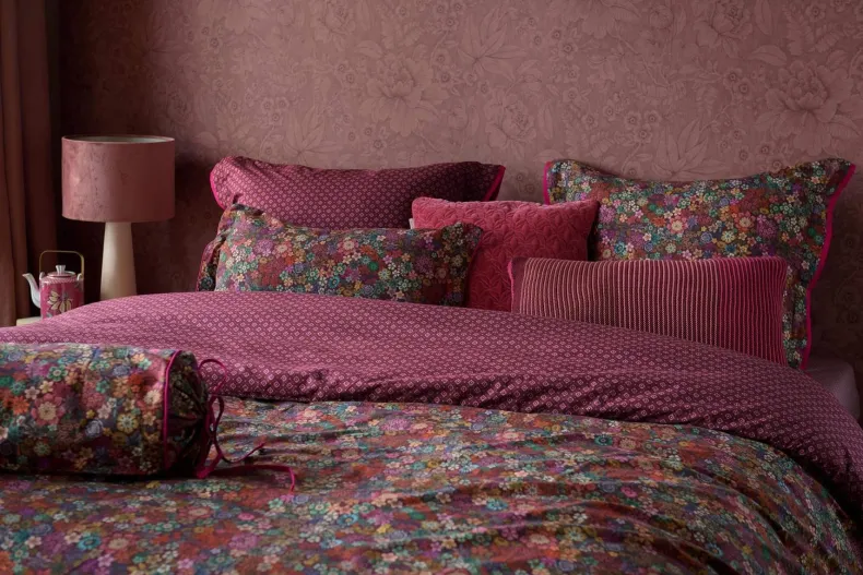 Rechthoekig Sierkussen Tutti I Fiori Donkerrood