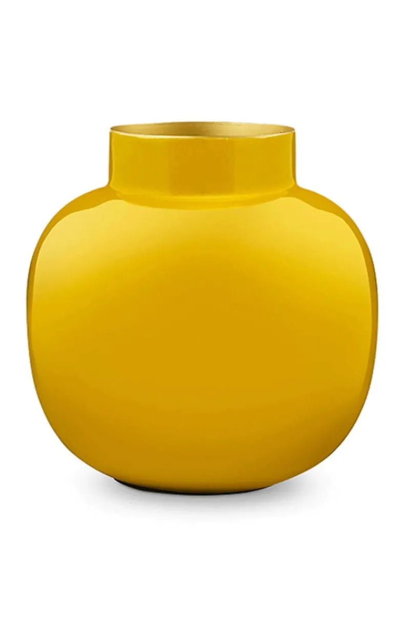 Ronde Vaas Metaal 25 Cm