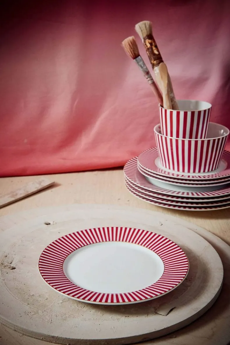 Royal Stripes Gebaksbord Donker 17Cm