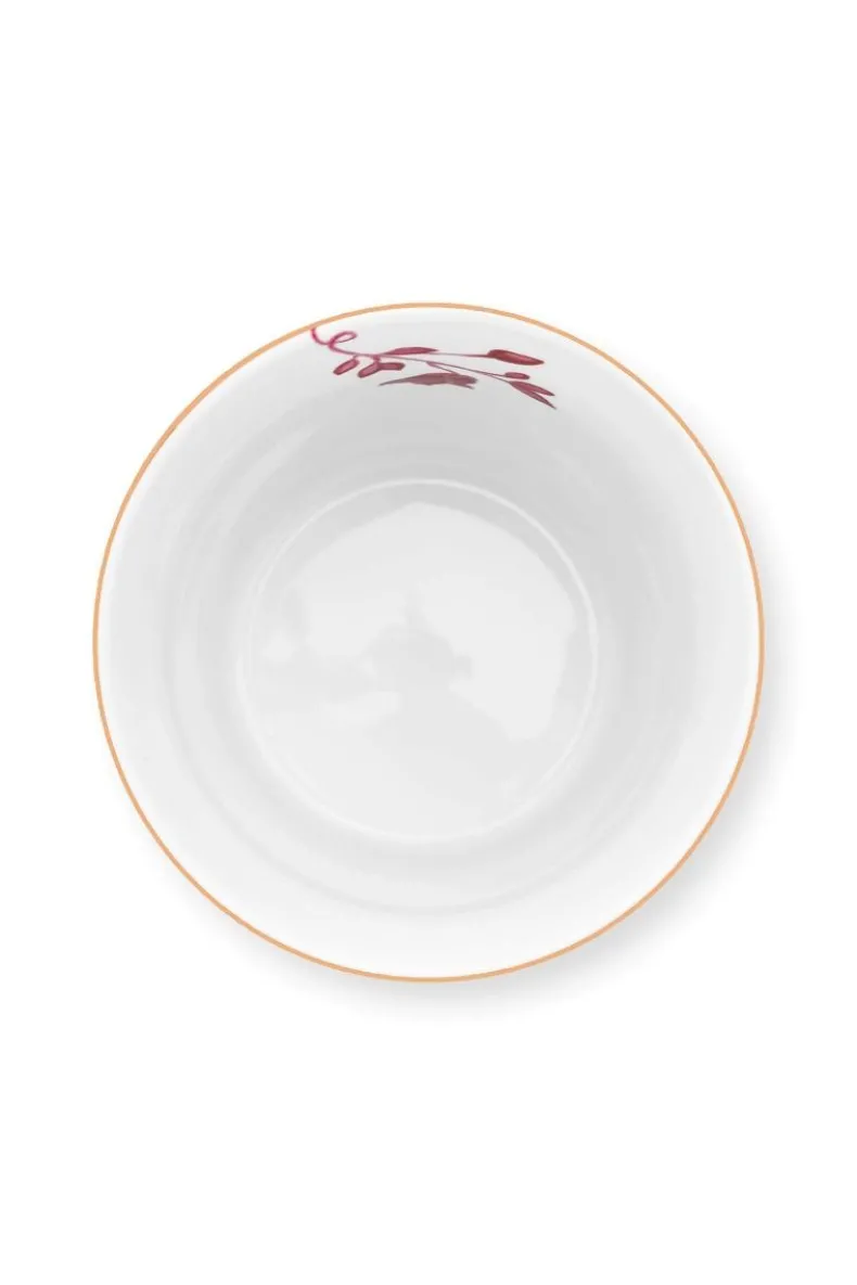 Royal Stripes Mok Bloemen & Theetip Donker