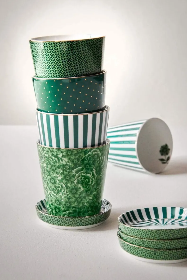 Royal Stripes Mok Bloemen & Theetip