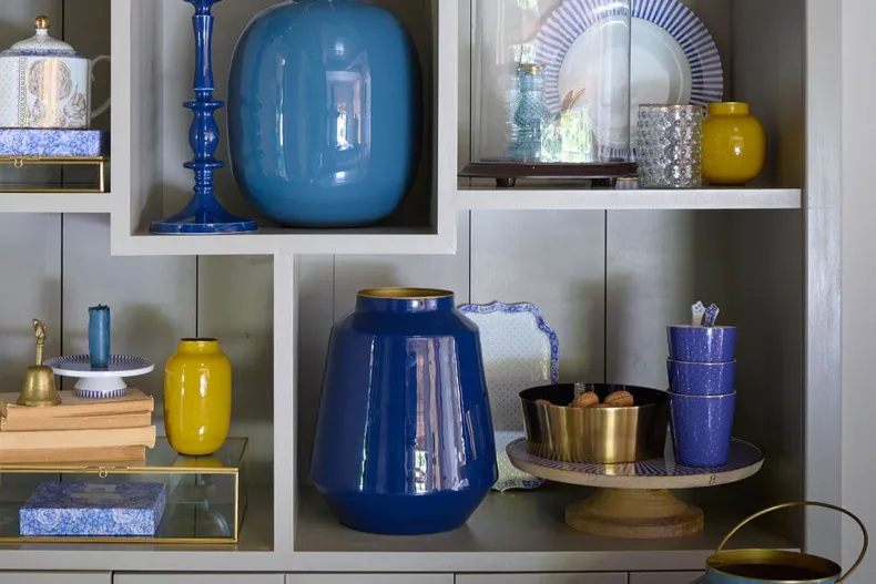 Royal Stripes Mok Dots