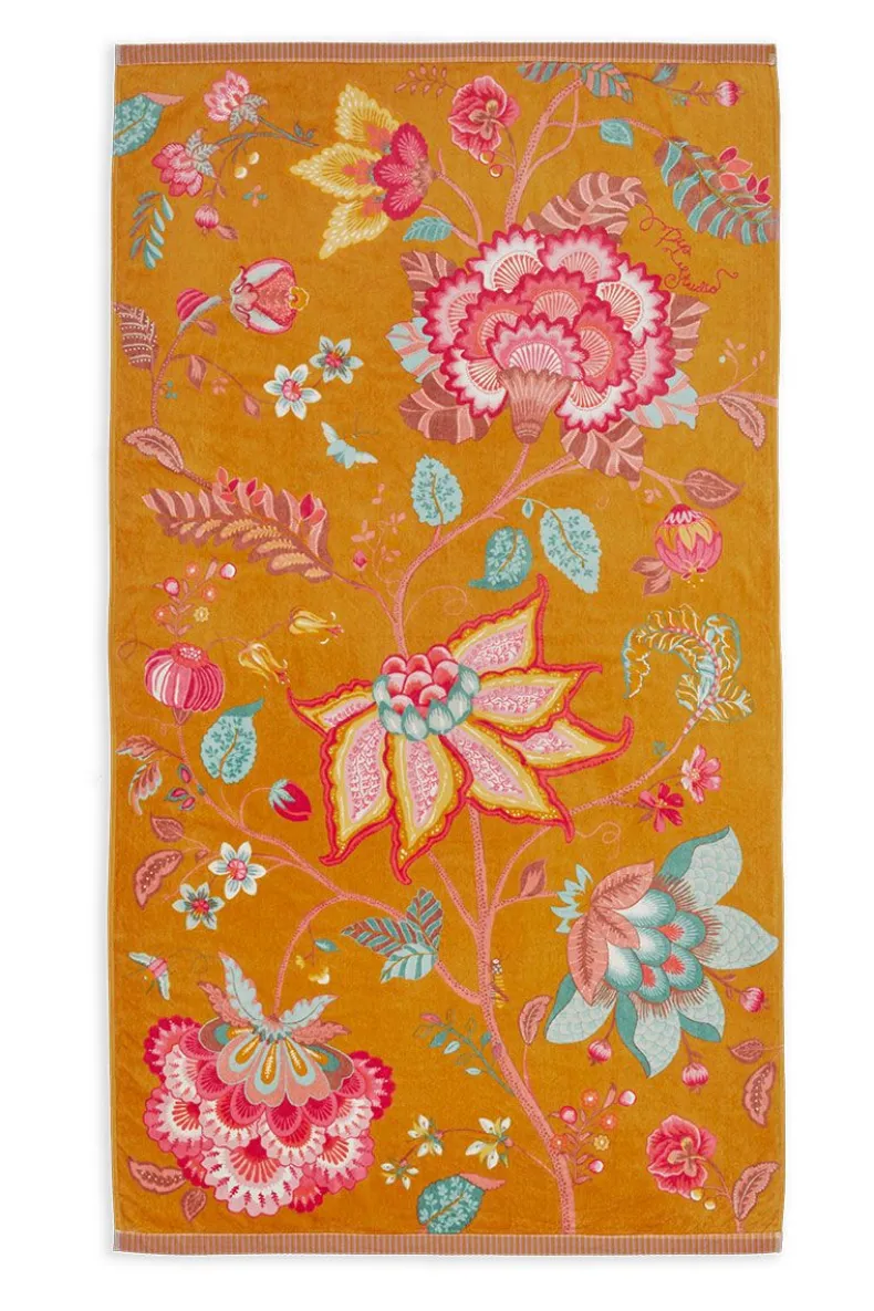 Strandlaken Pip Flowers Geel