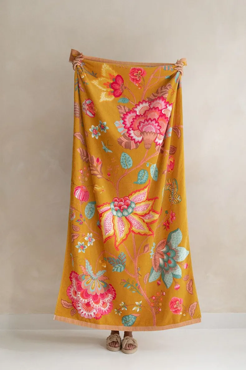 Strandlaken Pip Flowers Geel