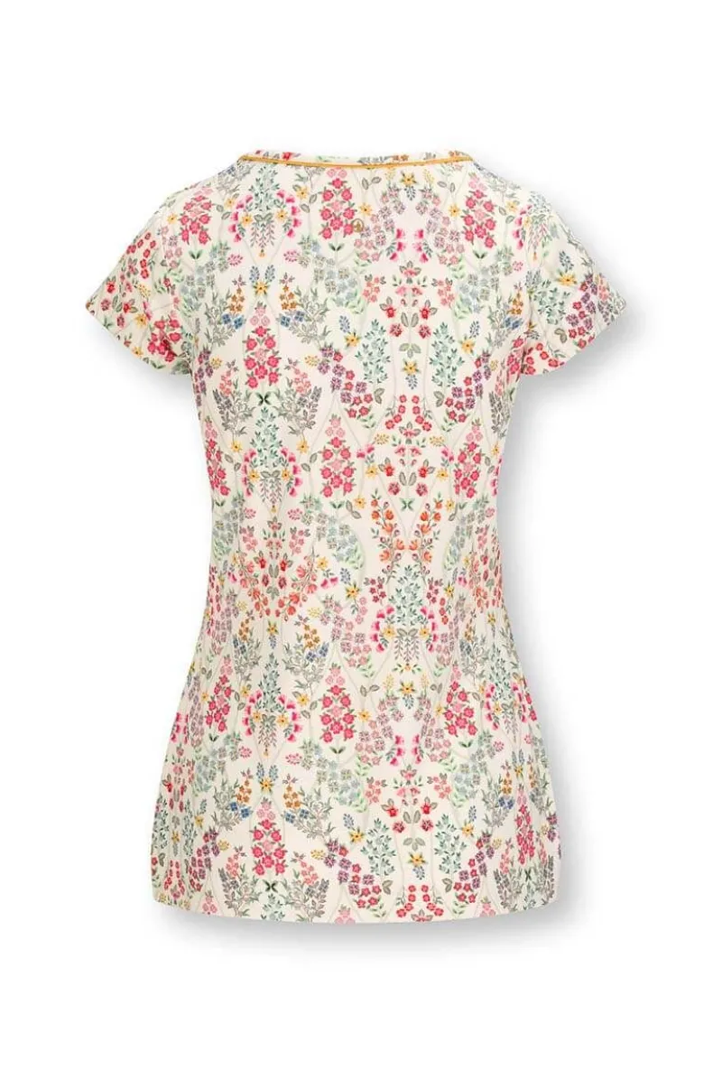 Top Korte Mouw Primavera Wit