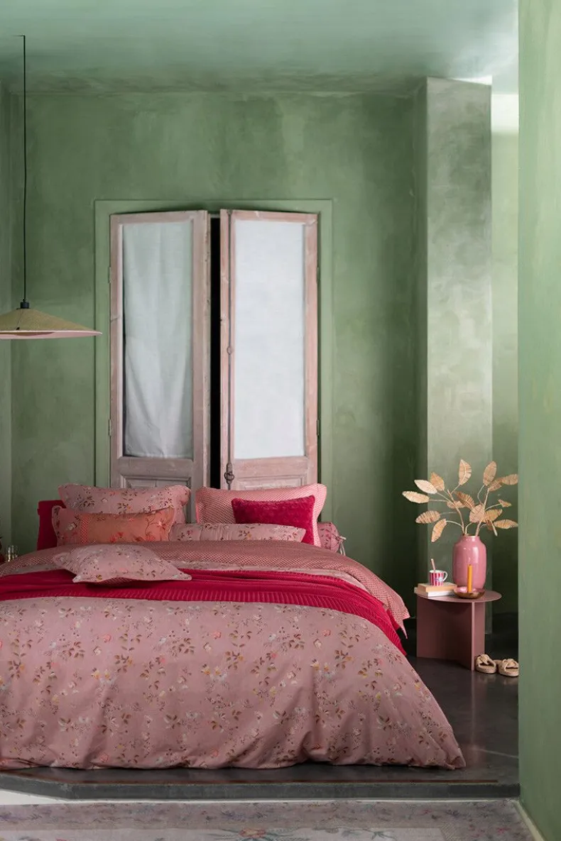 Vierkant Sierkussen Tokyo Blossom Lichtroze