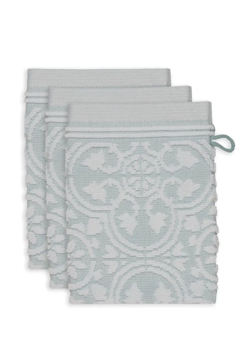 Washandje Set/3 Tile De Pip Licht 16X22 Cm